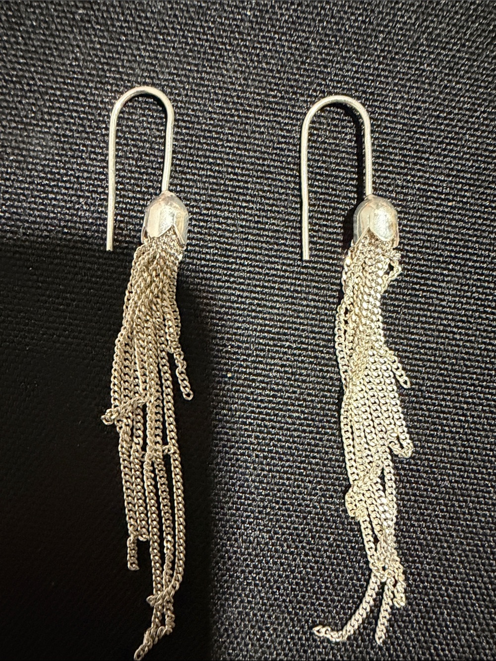 Mexican Silver 925 Tassel Chain Drop Earrings - Women's Jewelry